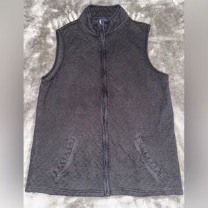 Basic Editions Black Quilted Vest